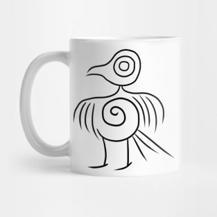 Ornamental bird ancient America Mug